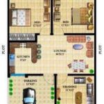 3D House Plans 2 BHK