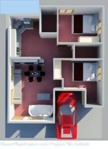 30x40 house plan floor design 3d