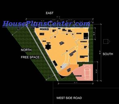 uneven shape plots house plans
