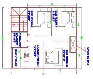 25x30 house plan ground floor plan