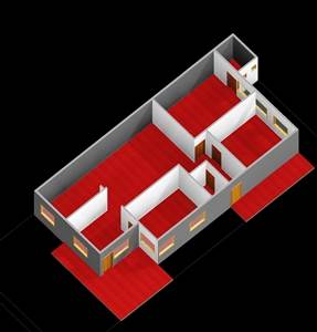 30x50 house plans 3BHK 3D FLOOR PLAN