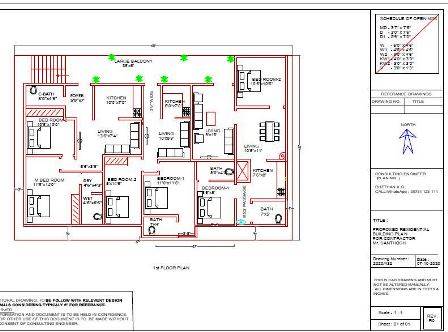 40x60 luxury floor plan 1st floor 3 House design