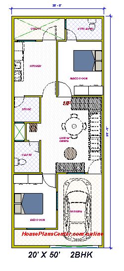You are currently viewing 20×50 house plans, 20×50 duplex floor plans, 25×50 plans