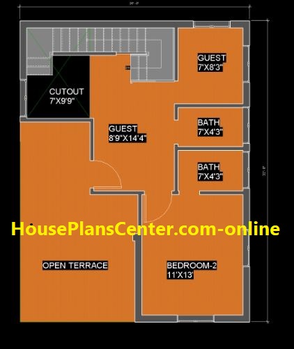 25x35 house plans simple house plan in village
